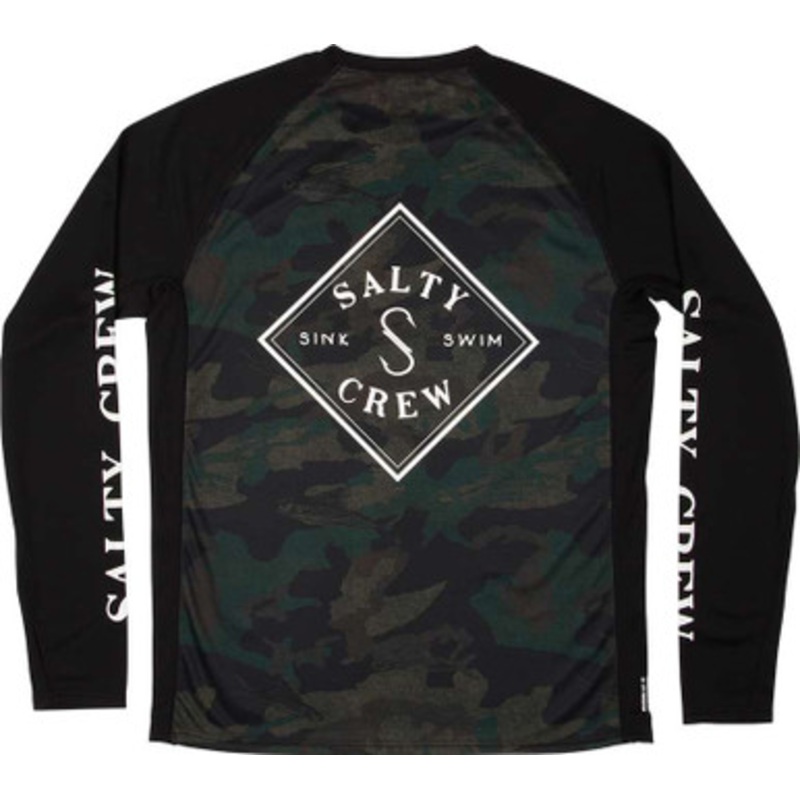 Salty Crew Tippet Pinnacle Long Sleeve Shirt -Camo – X-Large