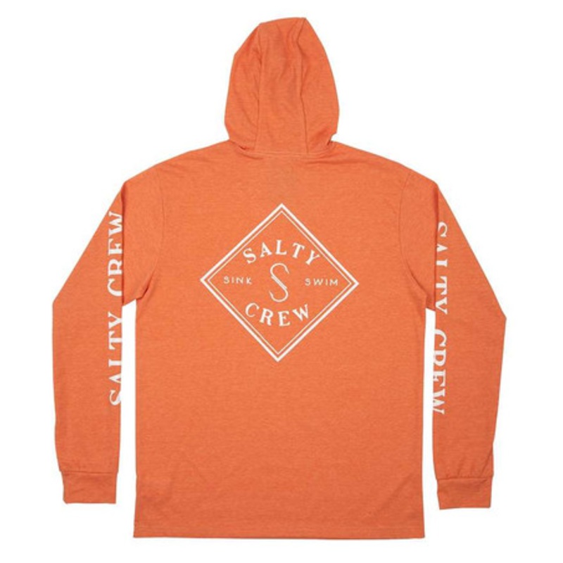 Salty Crew Tippet Pocket Hood Tech Tee – Sunburn – Small