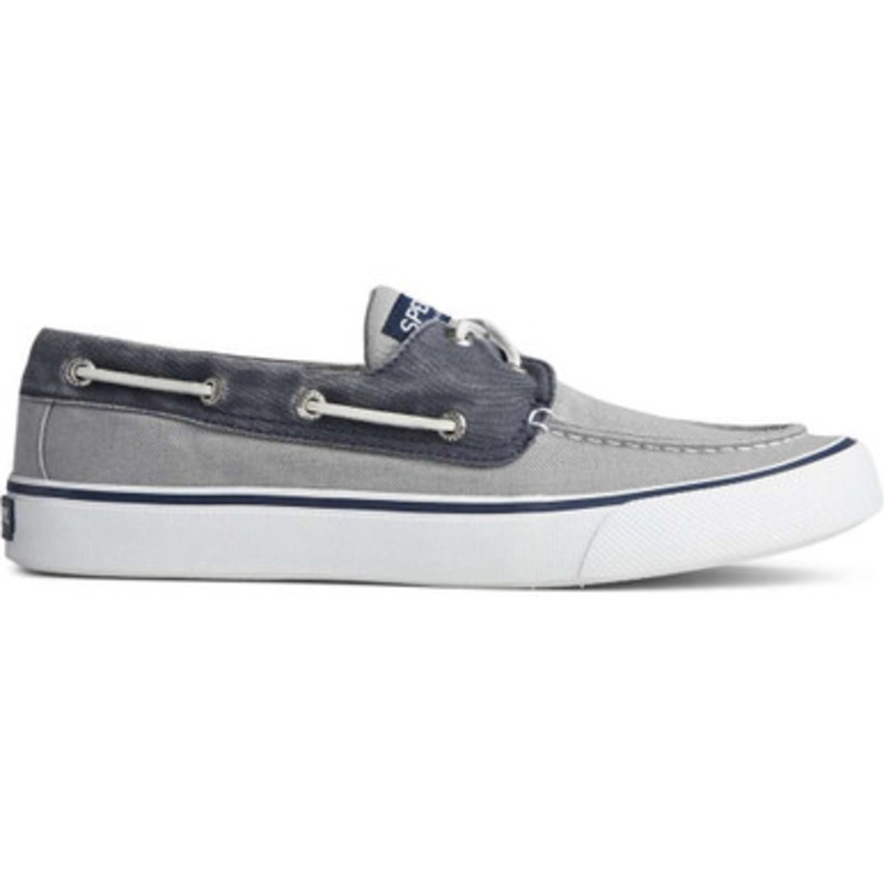 Sperry Bahama II Boat Washed Shoe – Saltwashed Grey/Navy – 14M