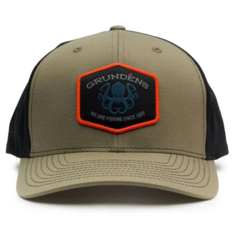Grundens Kracken Trucker Hat – Loden/Black