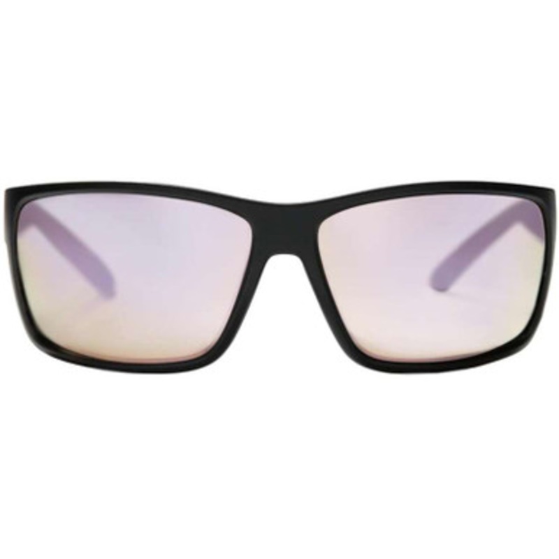 Bajio Bales Beach Sunglasses – Black Matte Frame/Pink Plastic Lens