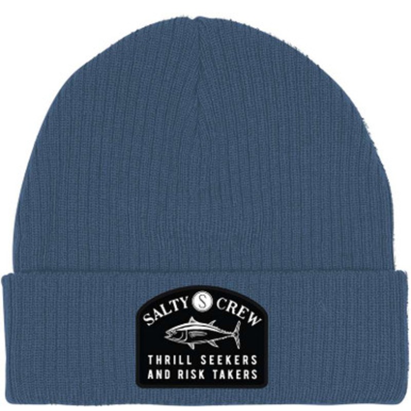 Salty Crew Fish Market Beanie – Cobalt