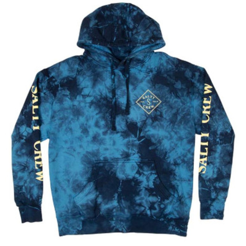 Salty Crew Tippet Tie Dye Fleece – Blue – Large
