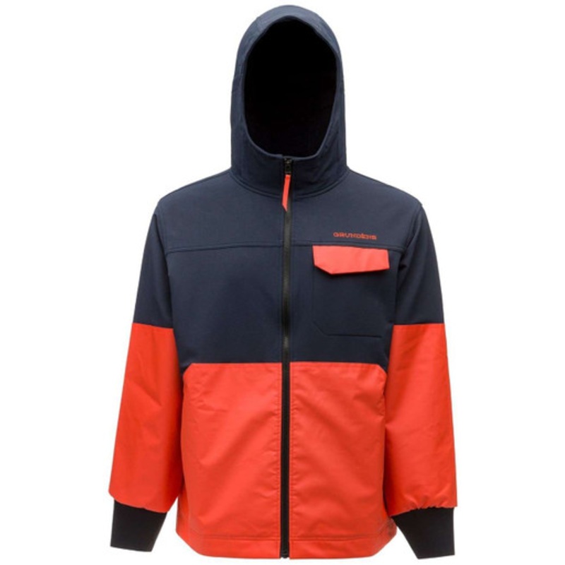 Grundens FishPicking Jacket – Navy/Orange – Medium