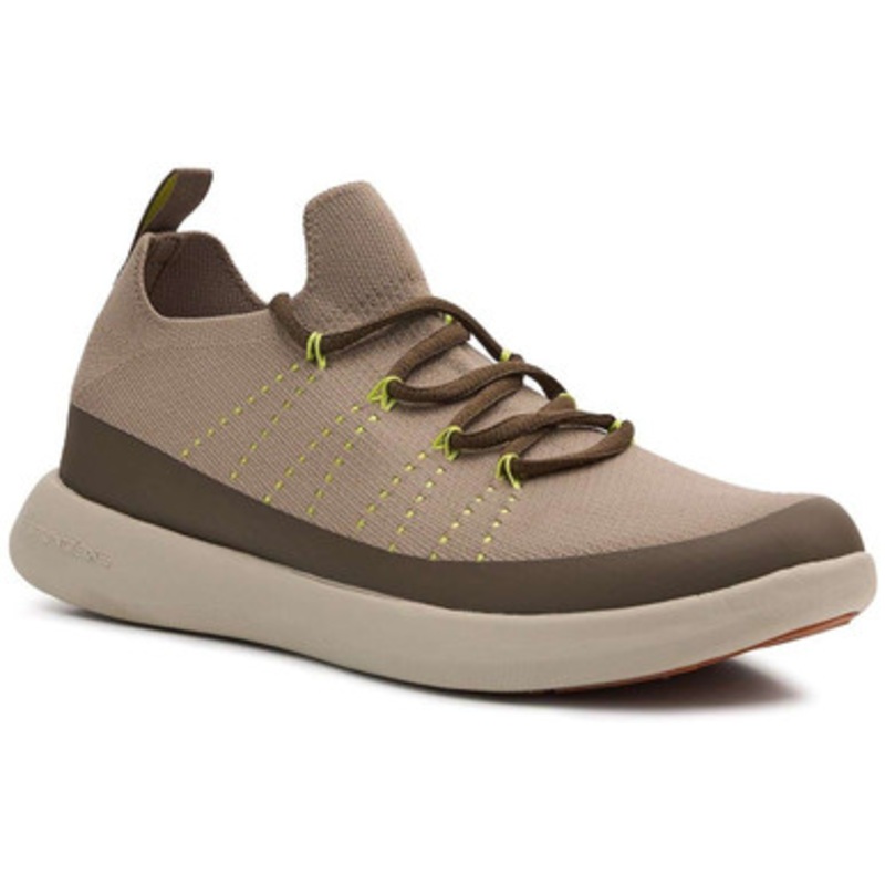 Grundens Sea Knit Boat Shoe – Stone – 10