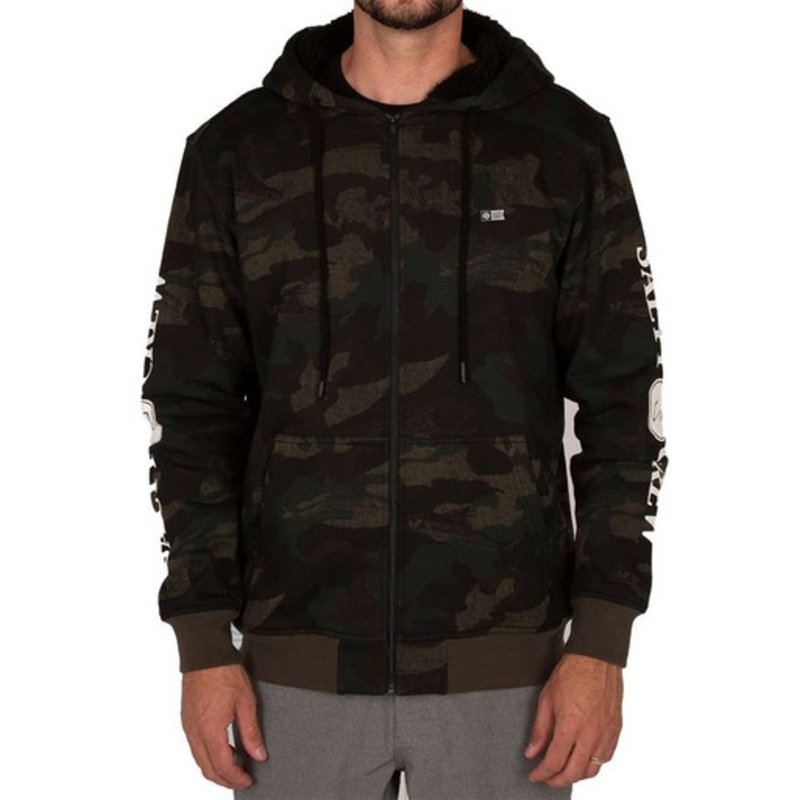 Salty Crew Refuge Sherpa Zip Fleece – Camo – Large