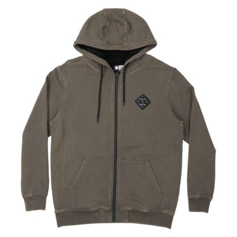 Salty Crew Shelter Sherpa Fleece – Tar – X-Large
