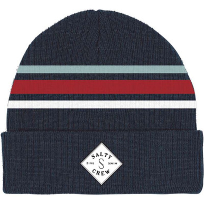 Salty Crew Tippet Stripe Beanie – Navy
