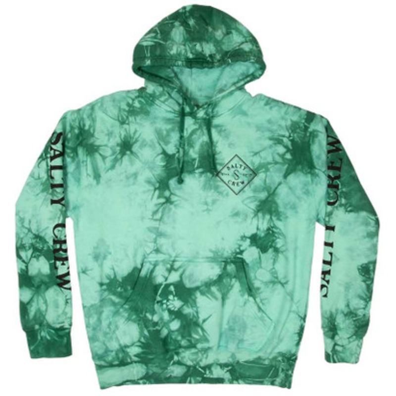 Salty Crew Tippet Tie Dye Fleece – Sea Foam – Large
