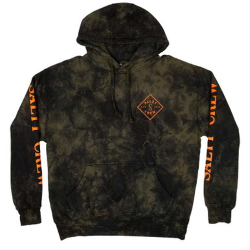 Salty Crew Tippet Tie Dye Fleece – Black – Large
