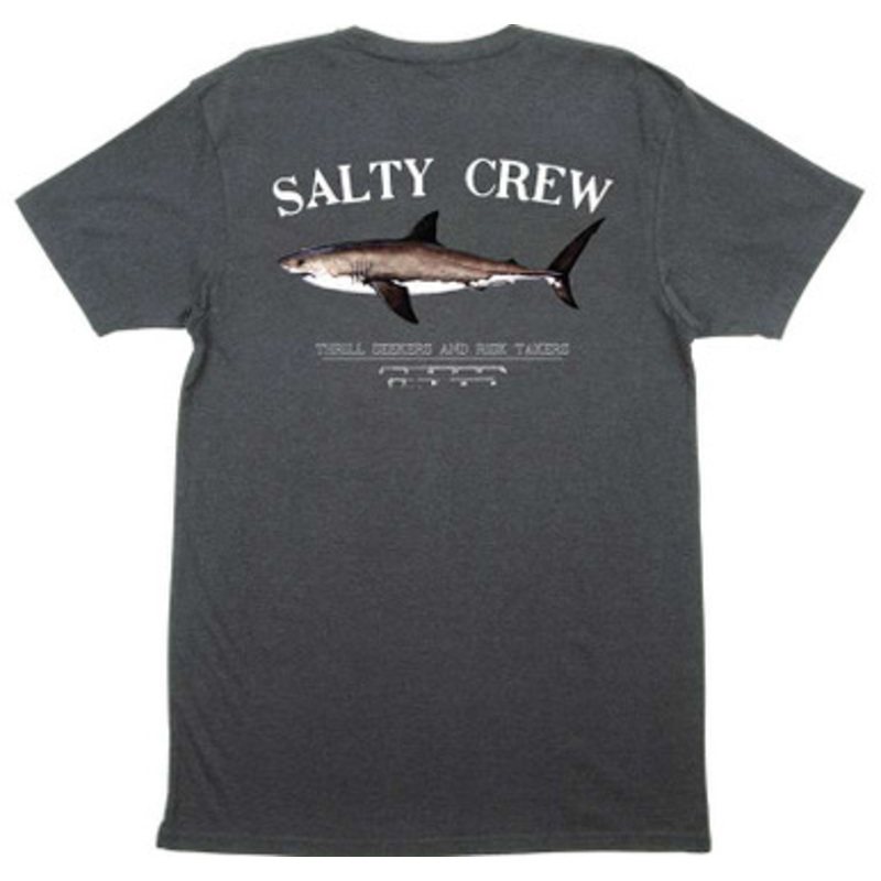 Salty Crew Bruce Short Sleeve T-Shirt – Charcoal Heather – Large
