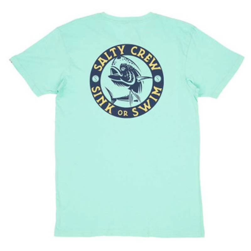 Salty Crew Mighty Mahi Short Sleeve T-Shirt – Seafoam – X-Large