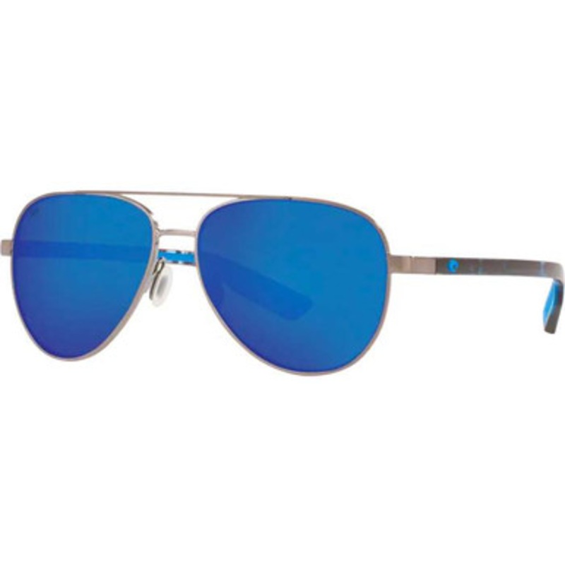 Costa Peli Sunglsses – Brushed Gunmetal Frame/Blue Mirror 580G Lens