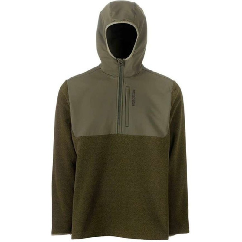 Grundens Bering Pro Fleece 1/4 Zip – Deep Lichen Green – X-Large