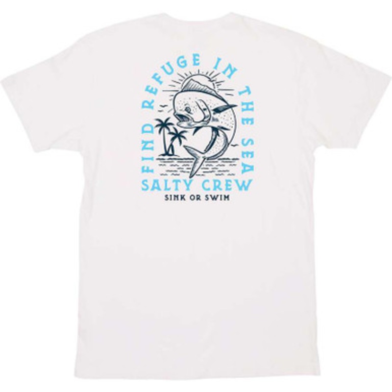 Salty Crew Dancin Dodo Short Sleeve T-Shirt – White – Large