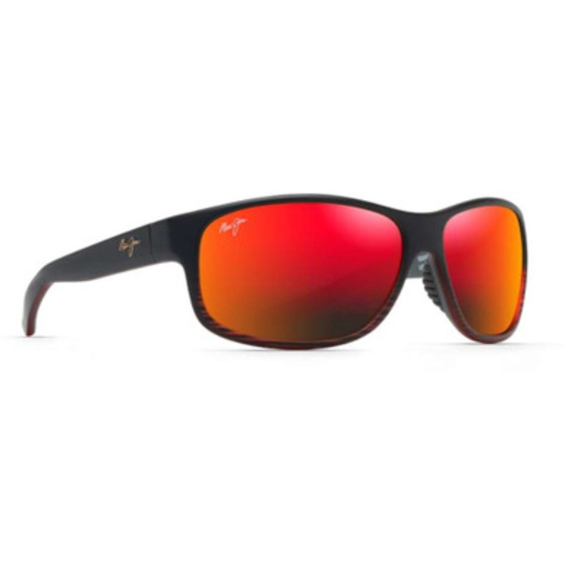 Maui Jim Kaiwi Channel Sunglasses – Burgundy Stripe/Hawaii Lava
