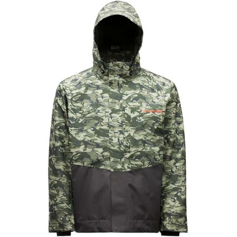 Grundens 2023 Downrigger Gore Tex Jacket – Refraction Camo Green/Anchor – X-Large