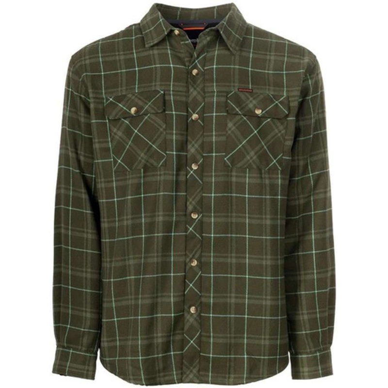 Grundens Kodiak Insulated Long Sleeve – Deep Depths Plaid – Medium