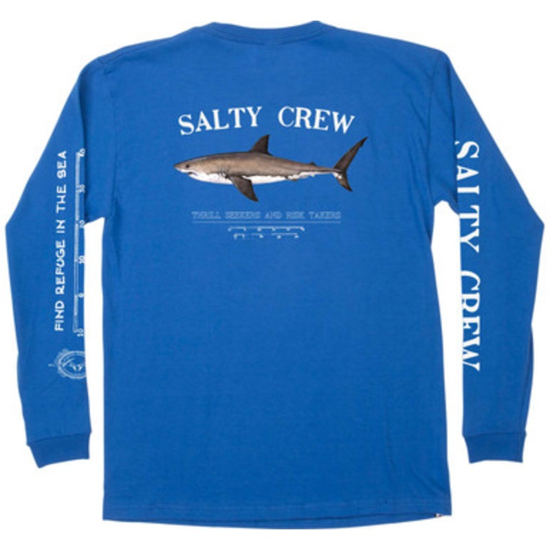 Salty Crew Bruce Long Sleeve T-Shirt – Royal – X-Large