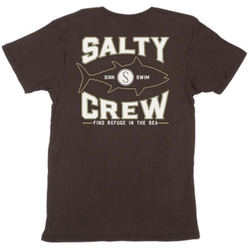 Salty Crew Tight Lines Pocket T-Shirt – Black – Medium