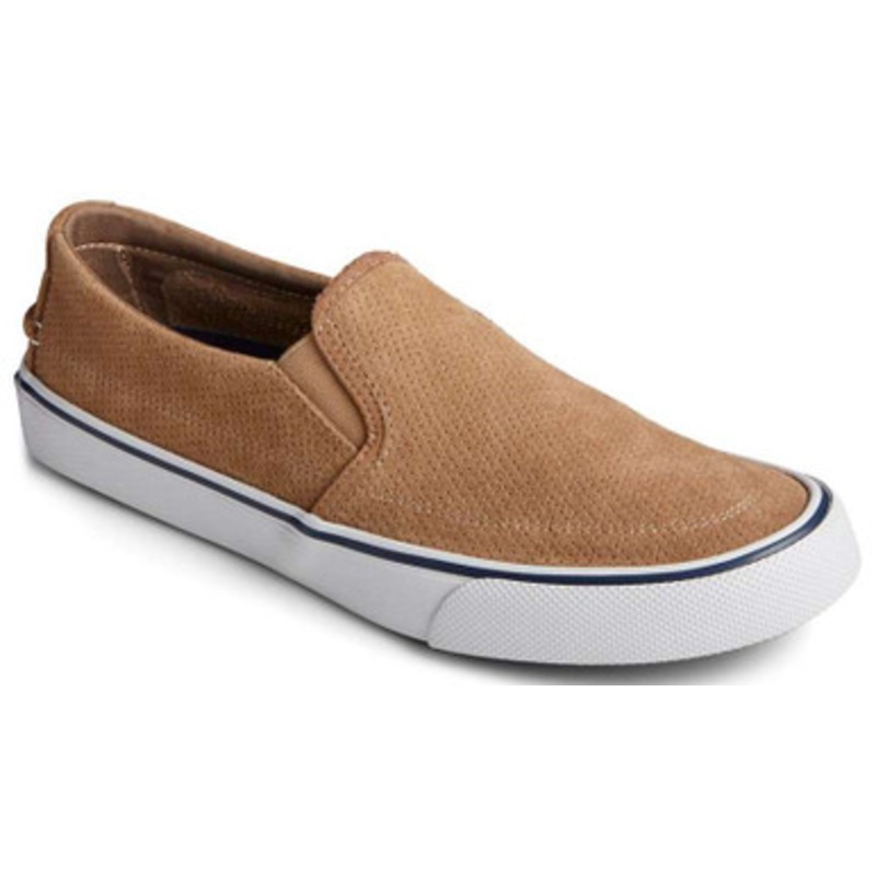 Sperry Women’s Striper II Twin Gore Perforated Shoe – Taupe – 12