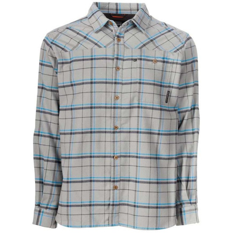 Grundens Steelhead Flannel – Metal Plaid – X-Large
