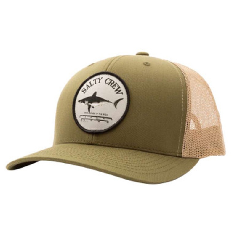 Salty Crew Bruce Retro Trucker Hat – Moss/khaki