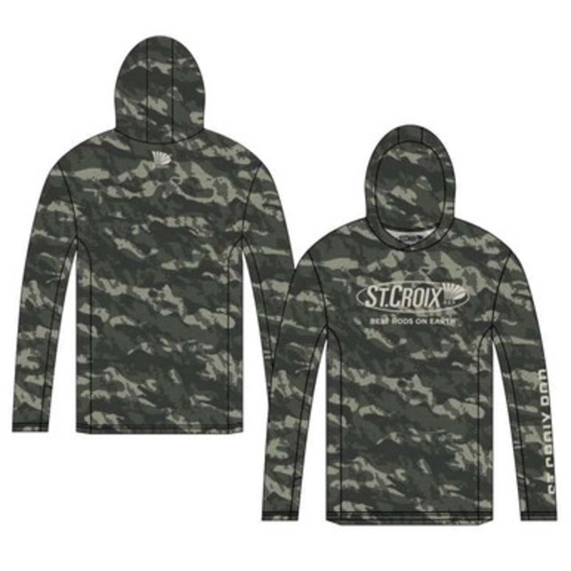 St. Croix Covert Hooded Long Sleeve Shirt – 3X-Large