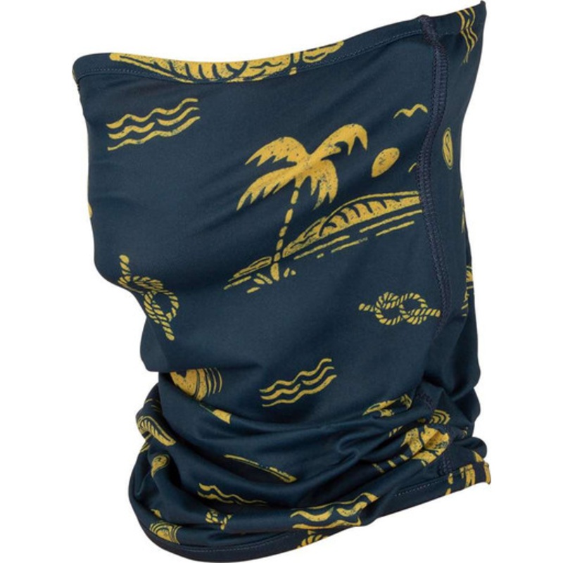 Salty Crew Pinnacle Face Gaiter – Navy/Gold