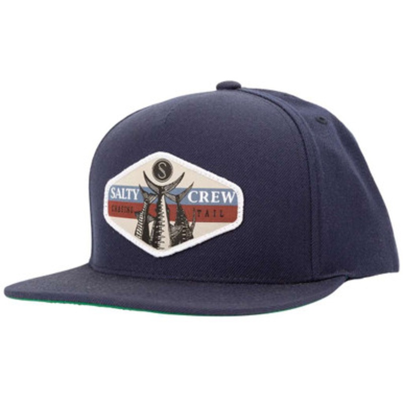 Salty Crew High Tail 5 Panel Hat – Navy