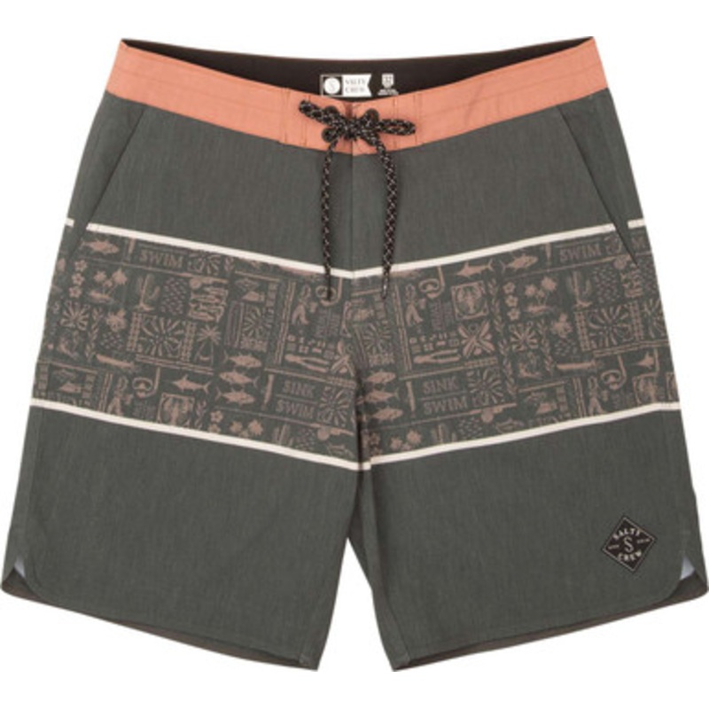 Salty Crew Overboard Boardshort – Asphalt – 32