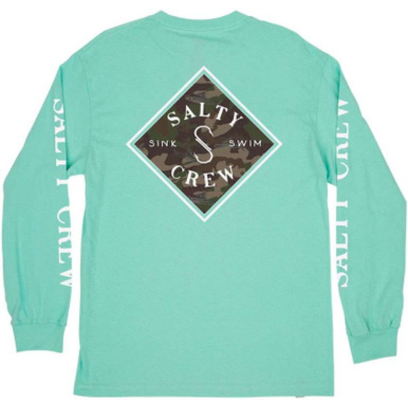Salty Crew Tippet Decoy Long Sleeve T-Shirt – Sea Foam – X-Large