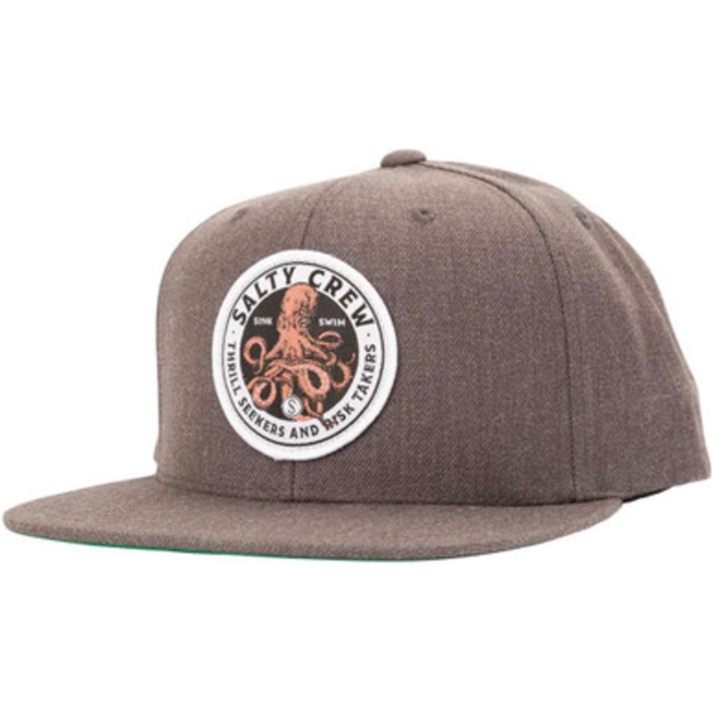 Salty Crew Deep Reach 6 Panel Hat – Dark Heather