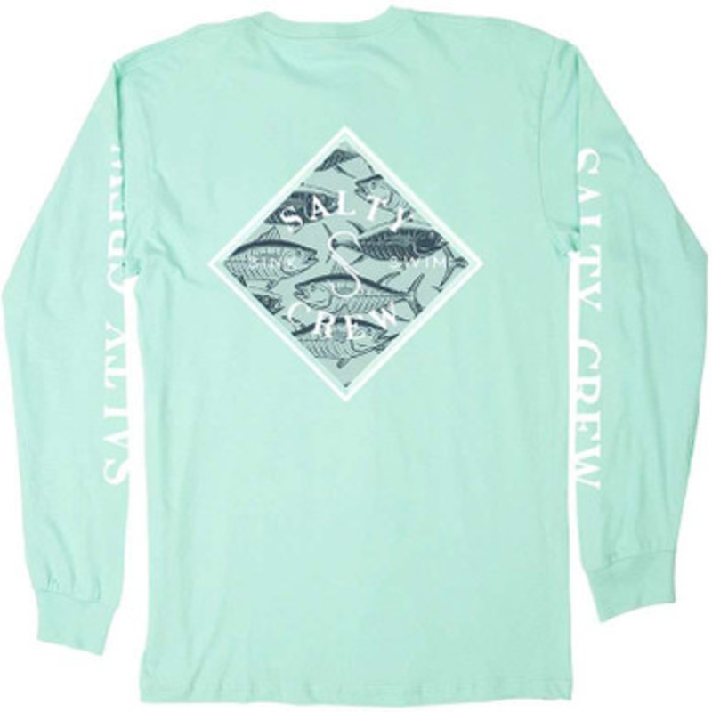 Salty Crew Tippet Palms Long Sleeve T-Shirt – Seafoam – X-Large