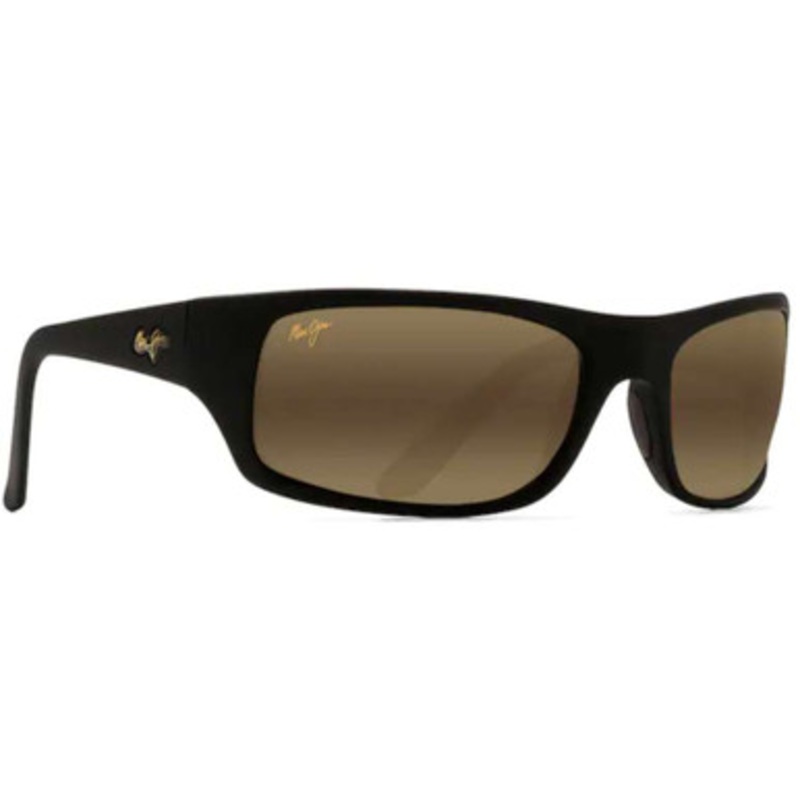 Maui Jim Peahi Sunglasses – Black Matte Rubber Frame/Bronze 2.50 Bi-Focal Lens