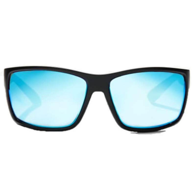 Bajio Bales Beach Sunglasses – Matte Black Frame/Blue Lens