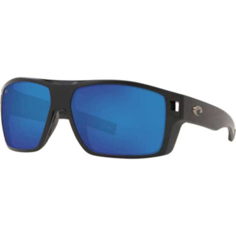 Costa Diego Sunglasses – Matte Black/Blue Mirror 580G