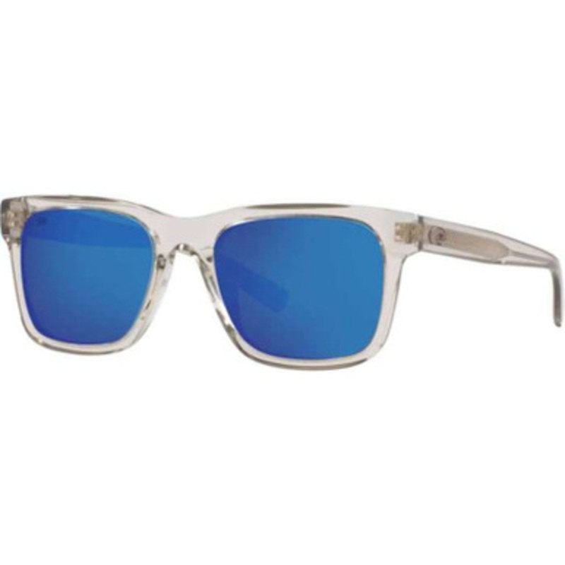 Costa Tybee Sunglasses – Shiny Light Gray Crystal/Blue Mirror 580G