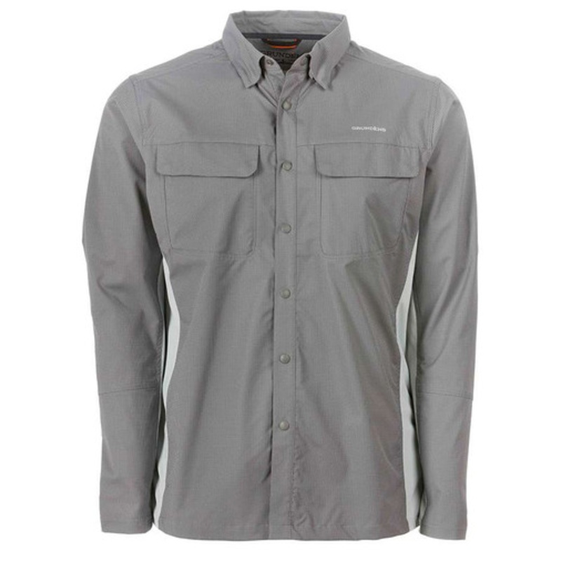 Grundens Binnacle Long Sleeve Shirt – Charcoal – 2X-Large