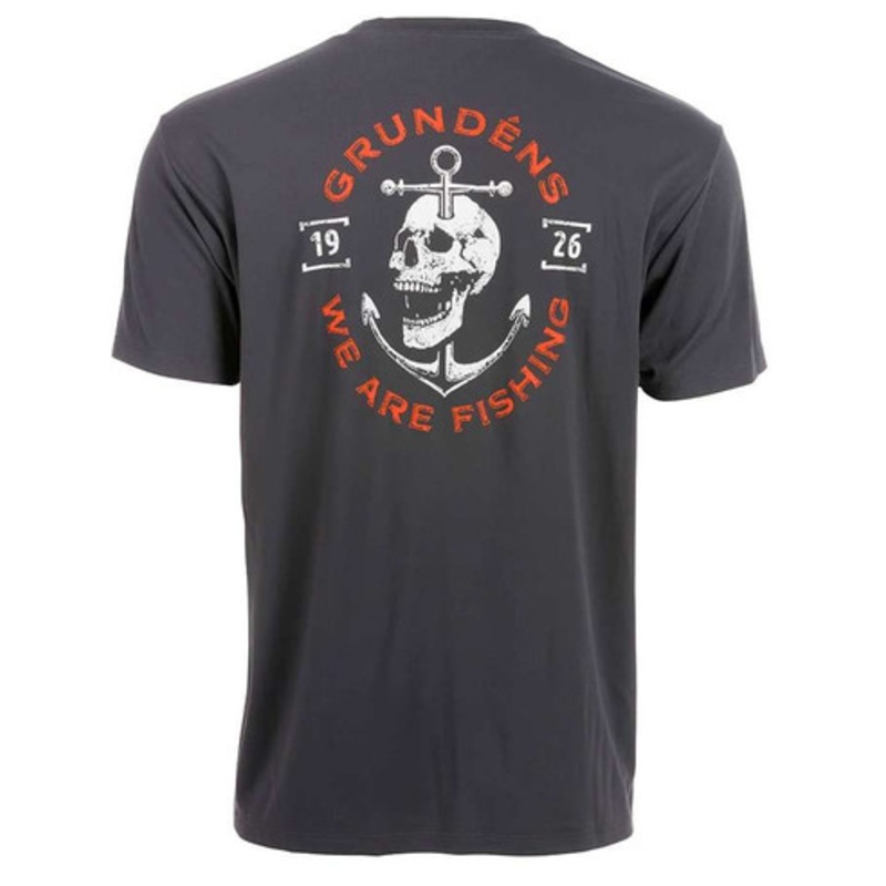 Grundens Tech Tee Short Sleeve Shirt – Anchor Down Print – 2X-Large