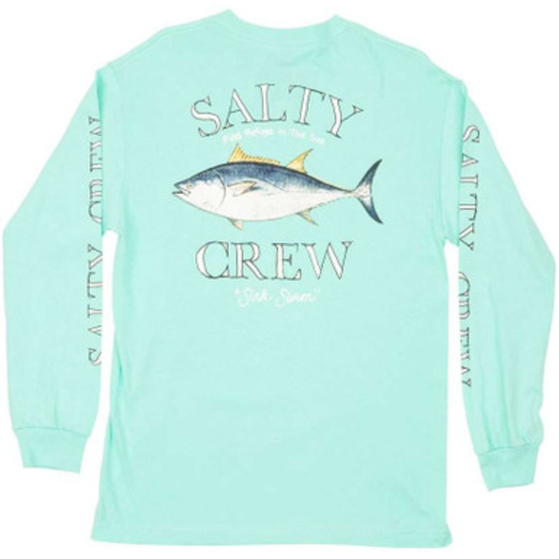 Salty Crew Big Blue Standard Long Sleeve T-Shirt – Seafoam – 3X-Large