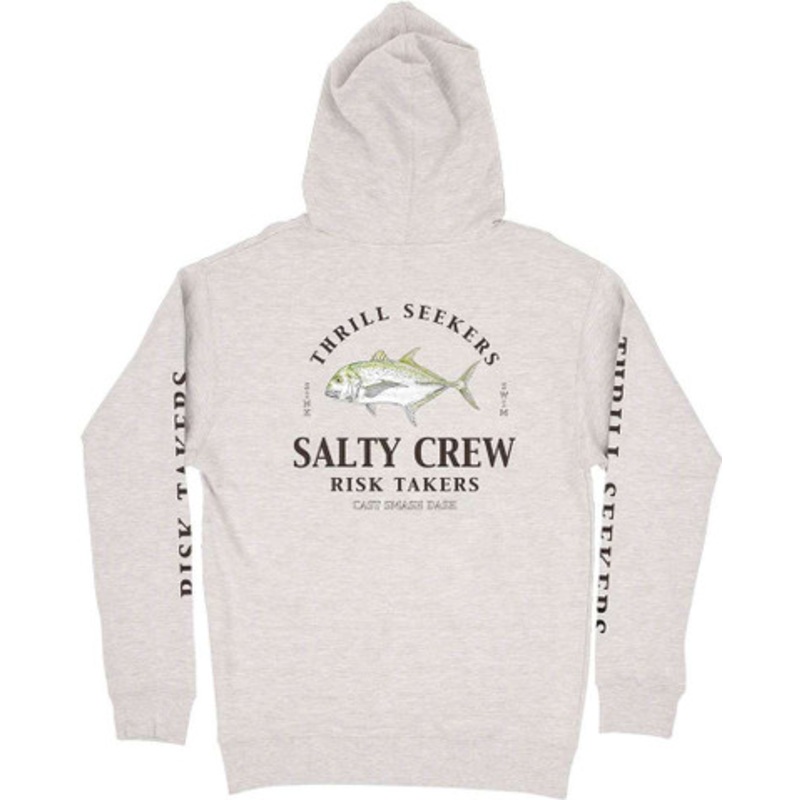 Salty Crew GT Fleece Hoodie – Athletic Heather – X-Large