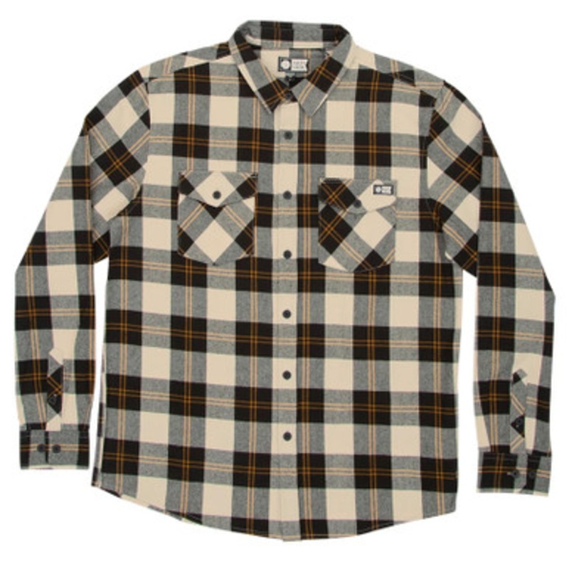 Salty Crew Inshore Flannel Shirt – Natural – Large