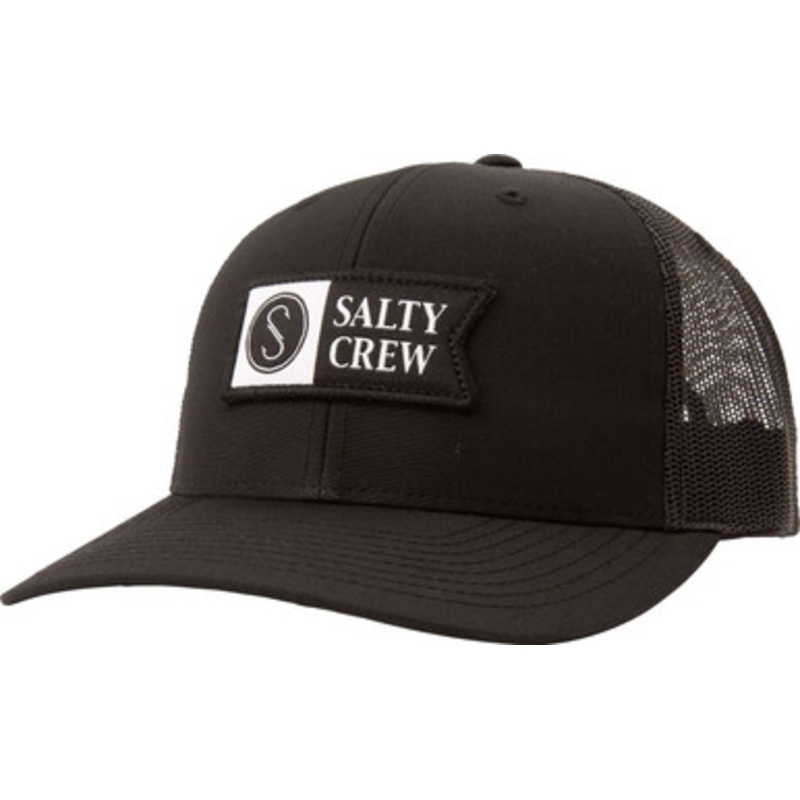 Salty Crew Pinnacle Retro Trucker Hat – Black/White