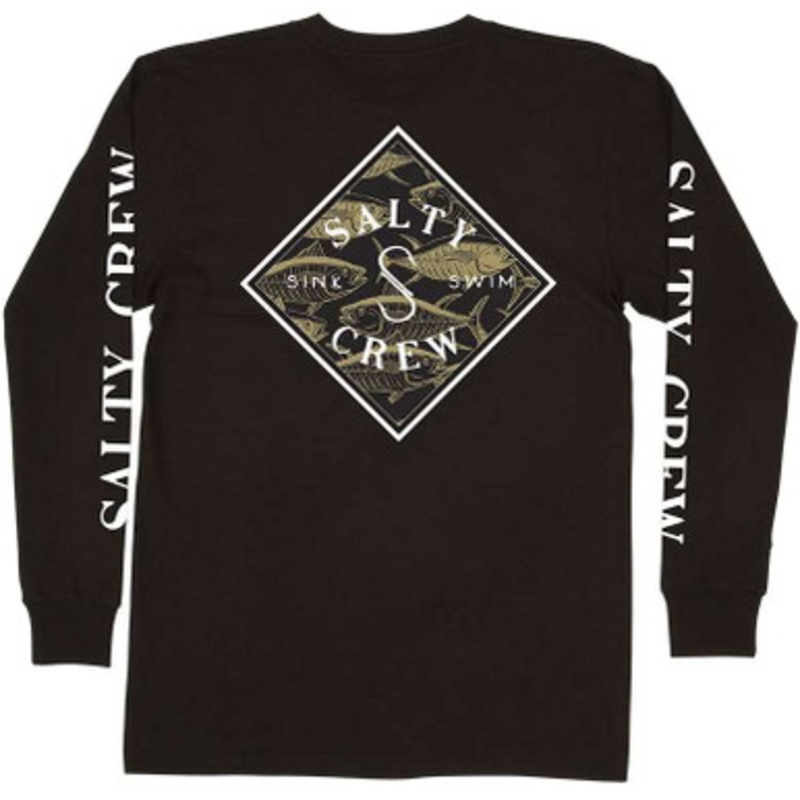 Salty Crew Tippet Seaside Long Sleeve T-Shirt – Black – X-Large