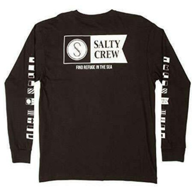 Salty Crew Alpha Premium Long Sleeve Shirt – Black – 2X-Large