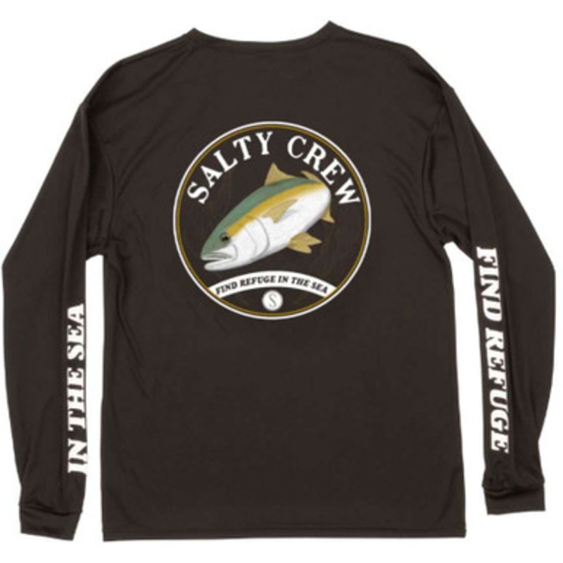 Salty Crew Homeguard Long Sleeve Rashguard – Black – X-Large