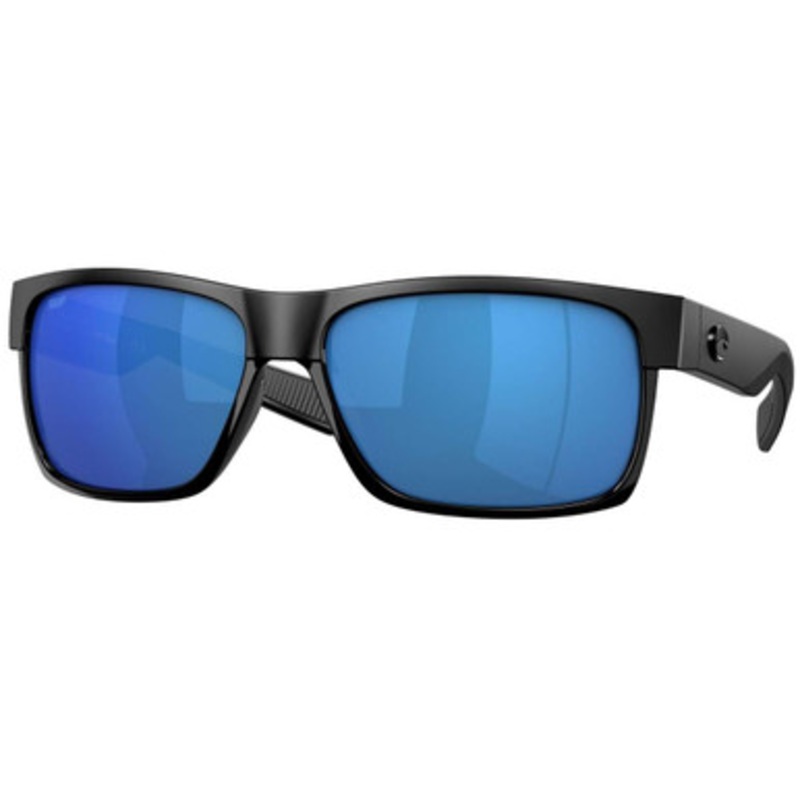 Costa Half Moon Sunglasses – Shiny Black/Blue Mirror 580P