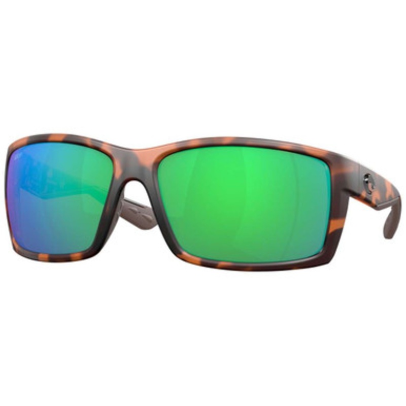 Costa Reefton Sunglasses – Matte Retro Tortoise/Green Mirror 580P
