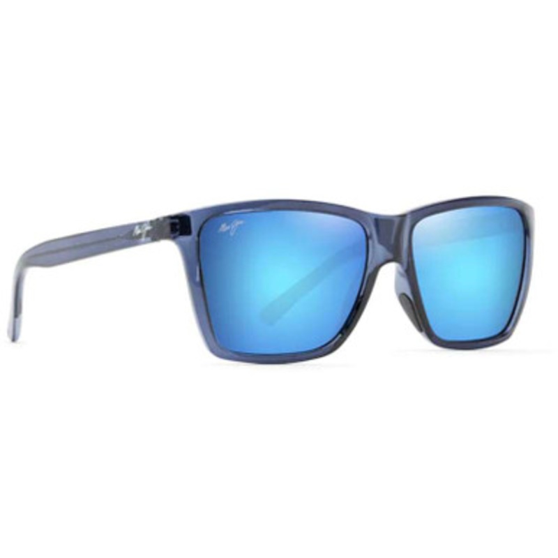 Maui Jim Cruzem Sunglasses – Dark Translucent Blue Frame/Blue Hawaii Lens